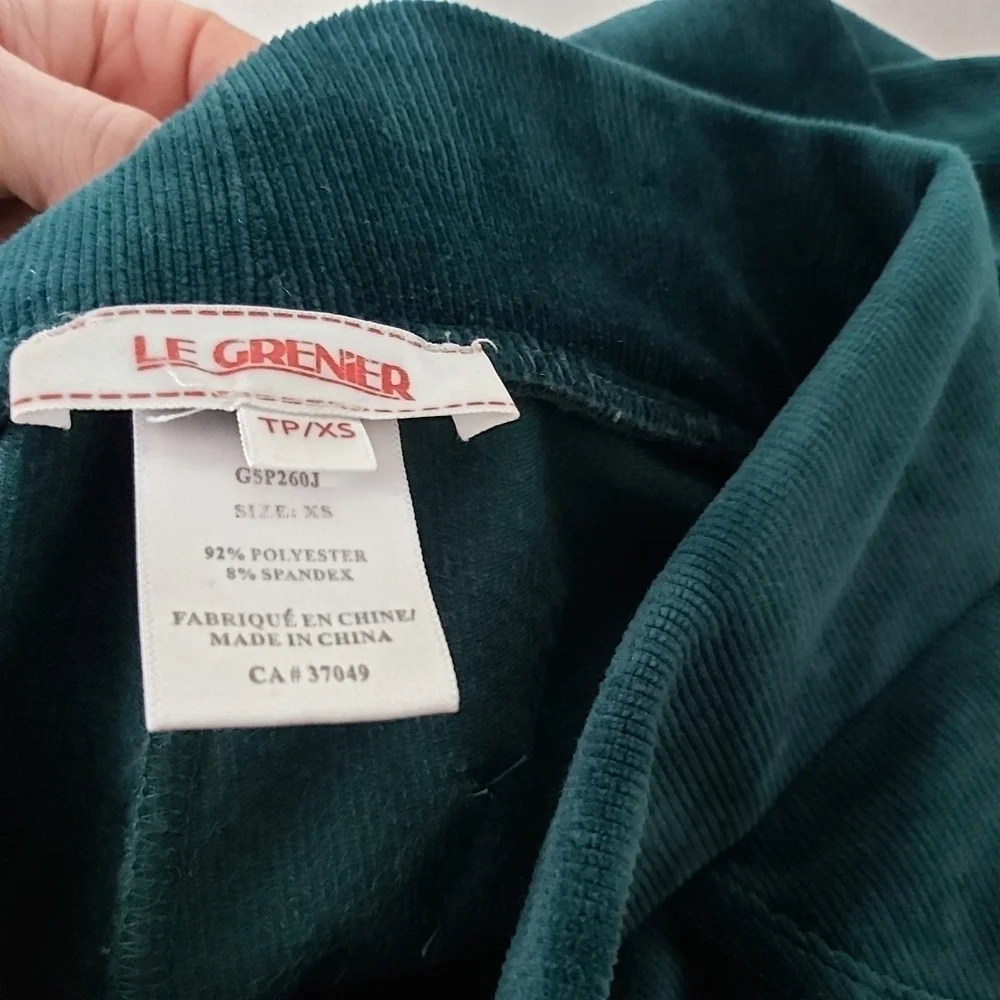 𝅺Vintage velvet velour legging green - Picture 6 of 6